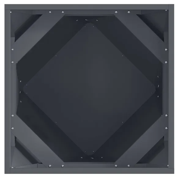 Jardinieră 2 Bucăți Antracit Oțel 50x50x50 cm - Livrare Gratuită