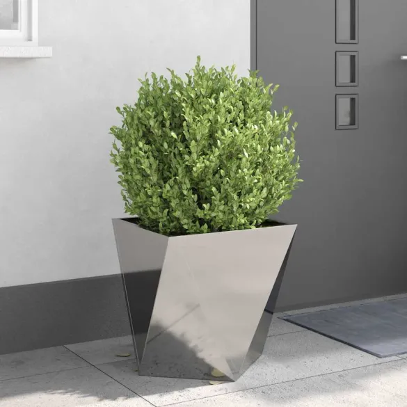 Jardinieră 2 pcs Oțel Inoxidabil 50x50x50 cm - Livrare Gratuită