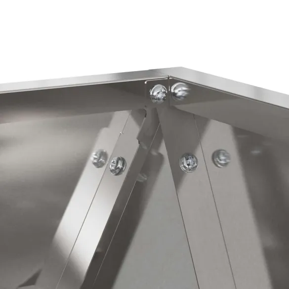 Jardinieră 2 pcs Oțel Inoxidabil 50x50x50 cm - Livrare Gratuită