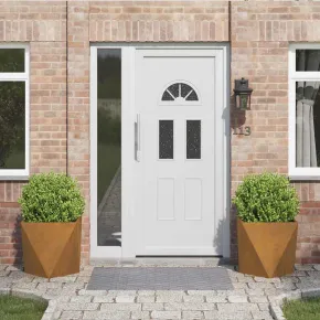 Jardinieră Ruginit Oțel 50x50x50 cm - 2 Bucăți