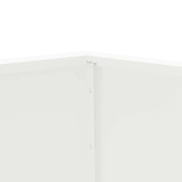 Jardinieră Albă 2 Bucăți Oțel | 100x100x80 cm | Livrare Gratuită