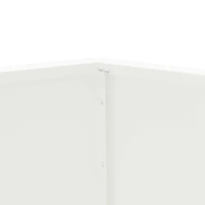 Jardinieră Albă 2 Bucăți Oțel | 100x100x80 cm | Livrare Gratuită