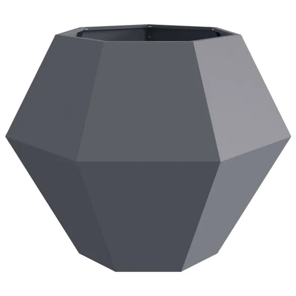 Jardinieră Antracit Oțel 100x100x80 cm - Livrare Gratuită