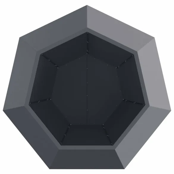 Jardinieră Antracit Oțel 100x100x80 cm - Livrare Gratuită