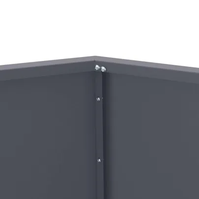 Jardinieră Antracit Oțel 100x100x80 cm - Livrare Gratuită