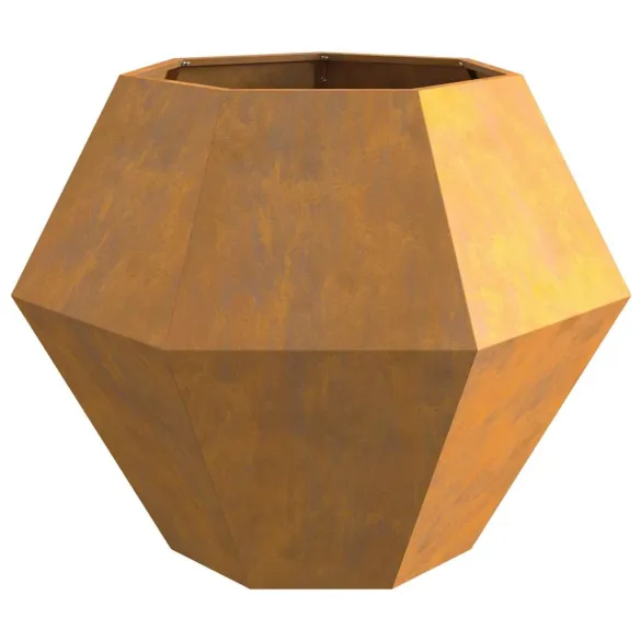 Jardinieră Ruginit Oțel 100x100x80 cm | Livrare Gratuită