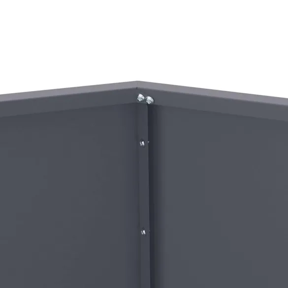 Jardinieră Oțel Antracit 50x50x40 cm - Set 2 piese