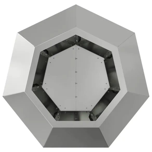 Jardinieră 2 pcs Argintiu 50x50x40 cm Oțel Galvanizat