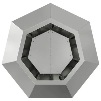 Jardinieră 2 pcs Argintiu 50x50x40 cm Oțel Galvanizat