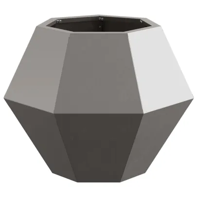 Jardinieră Ruginită Oțel 50x50x40 cm | 2 Piese