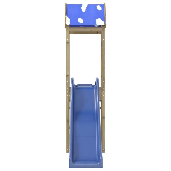 Set Joacă Exterior Lemn Pin - Turn cu Tobogan Copii