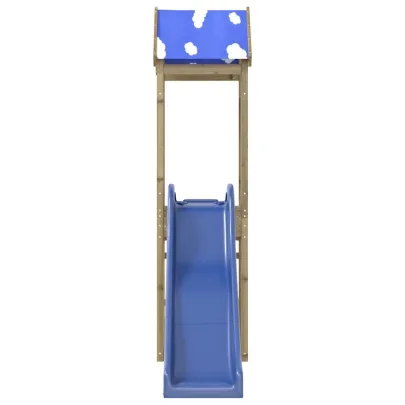 Set Joacă Exterior Lemn Pin - Turn cu Tobogan Copii