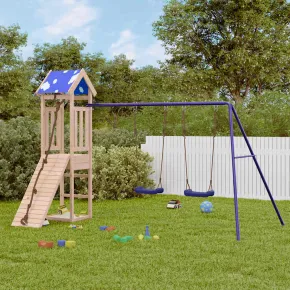 Set joacă exterior lemn pin | Turn cu leagăn dublu
