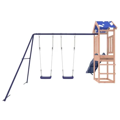 Set Joacă Exterior Lemn Douglas cu Tobogan și Leagăn