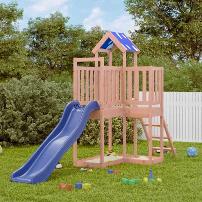 Set Joacă Exterior Lemn Douglas cu Tobogan | Comandă Acum