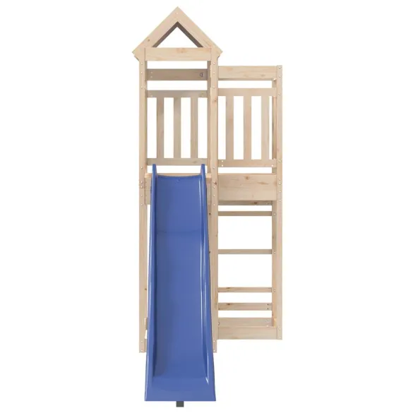 Set Joacă Exterior Lemn Pin cu Tobogan | Livrare Gratuită