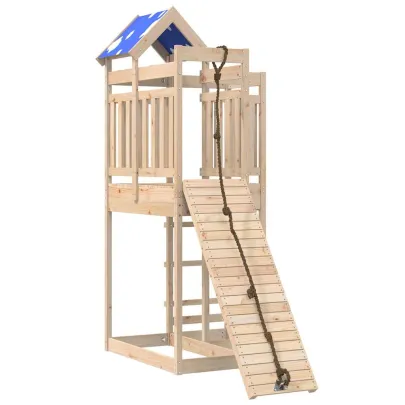 Set Joacă Exterior Lemn Masiv Pin cu Balansoar