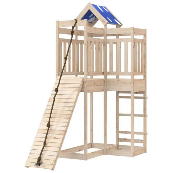 Set Joacă Exterior Lemn Masiv Pin cu Balansoar