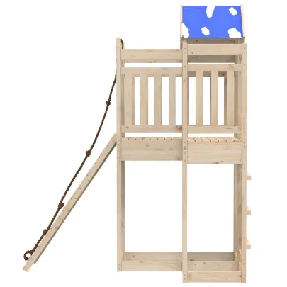 Set Joacă Exterior Lemn Masiv Pin cu Balansoar