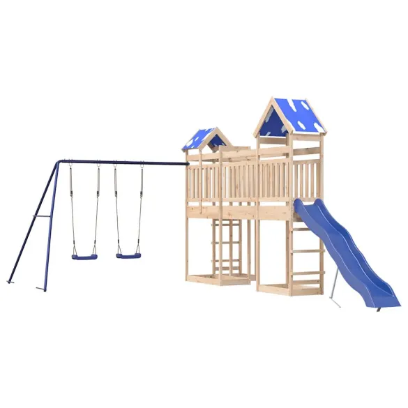 Set Joacă Exterior Lemn Pin - Cadru Cățărat Copii