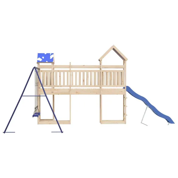 Set Joacă Exterior Lemn Pin - Cadru Cățărat Copii