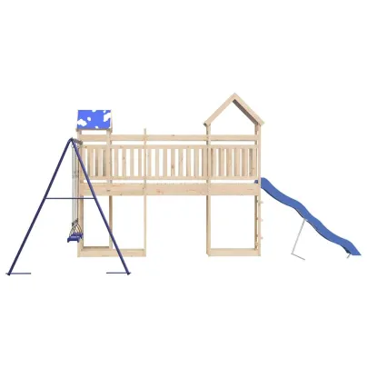 Set Joacă Exterior Lemn Pin - Cadru Cățărat Copii