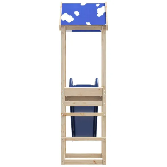 Set joacă exterior lemn masiv de pin cu tobogan