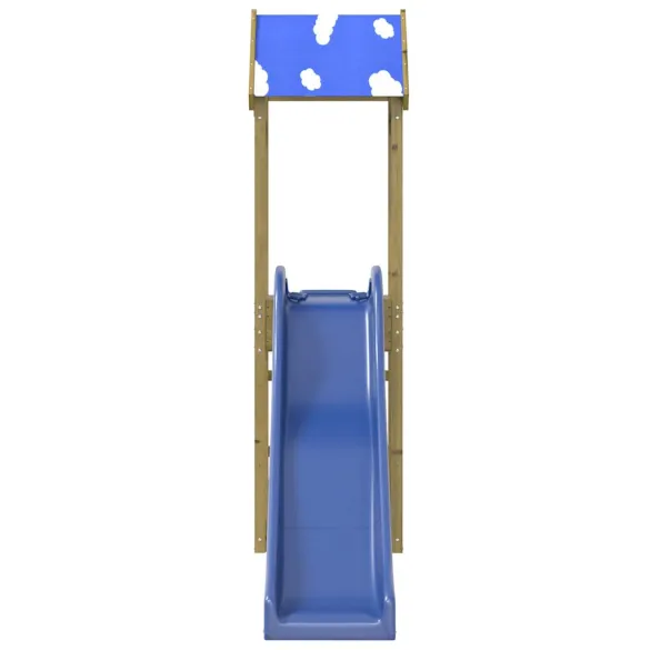 Set Joacă Exterior Lemn Pin - Turn cu Tobogan Copii