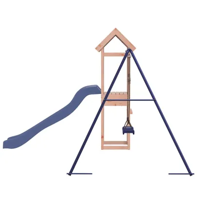 Set Joacă Exterior Lemn Douglas cu Tobogan și Leagăn