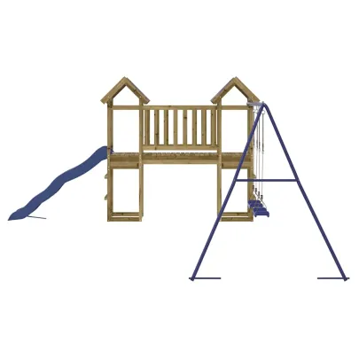 Set Joacă Exterior Lemn Pin - Tobogan Leagăn