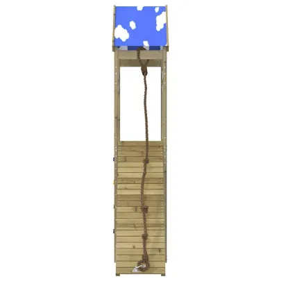Set Joacă Exterior Lemn Pin | Turn cu Perete Cățărare