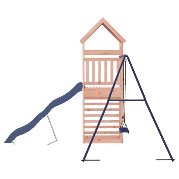 Set Joacă Exterior Lemn Douglas cu Tobogan și Leagăn