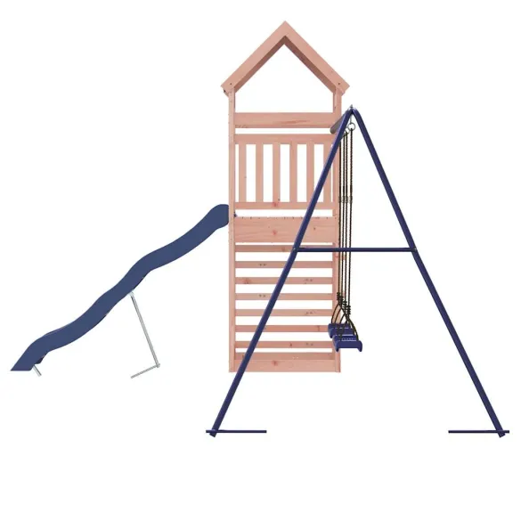 Set Joacă Exterior Lemn Douglas cu Tobogan și Leagăn