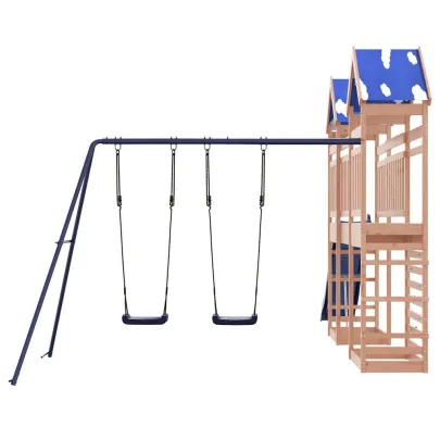 Set Joacă Exterior Lemn Douglas | Tobogan + Leagăne