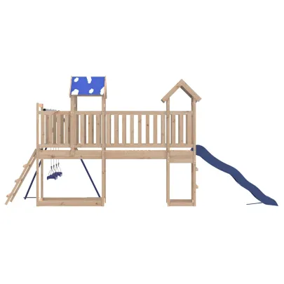 Set Joacă Exterior Lemn Pin - Tobogan și Leagăne