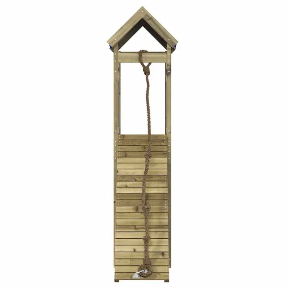 Set Joacă Exterior Lemn Pin - Platformă Cățărare Copii