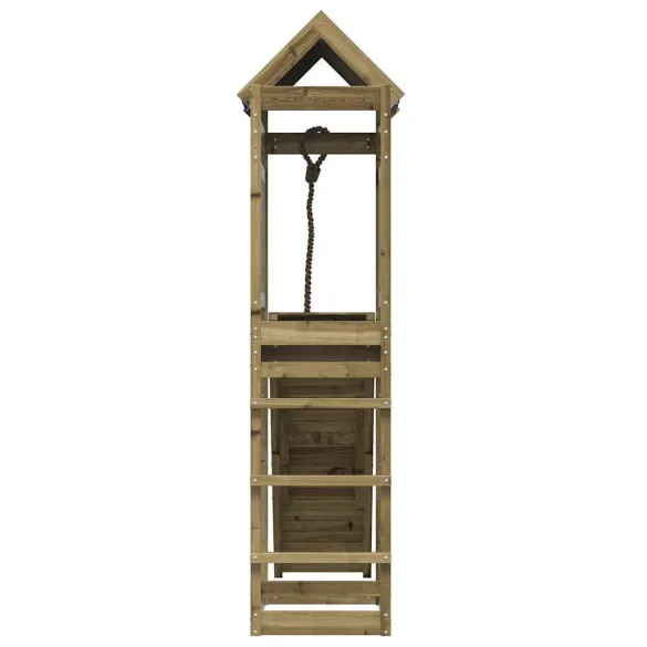 Set Joacă Exterior Lemn Pin - Platformă Cățărare Copii