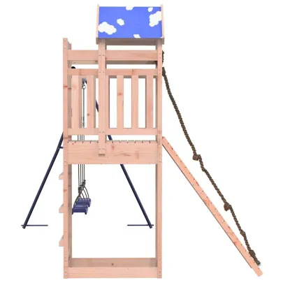 Set Joacă Exterior Lemn Douglas cu Leagăn și Turn