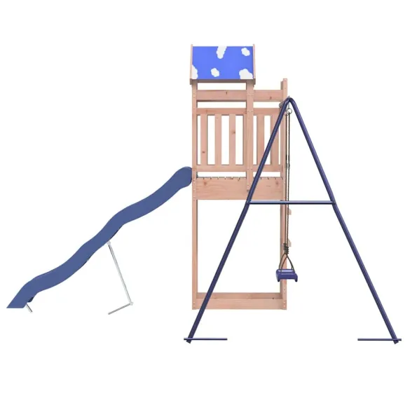 Set Joacă Exterior Lemn Douglas | Tobogan și Leagăn