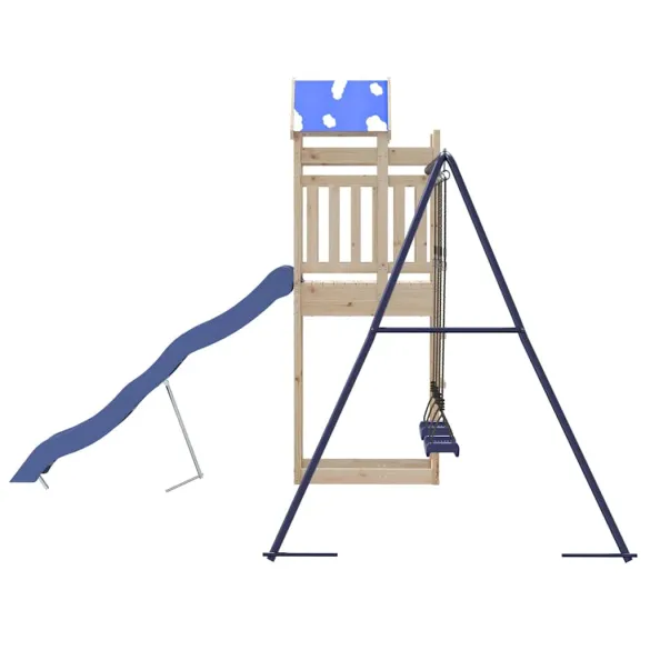 Set joacă exterior lemn masiv pin - Livrare gratuită