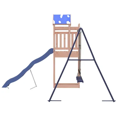 Set Joacă Exterior Lemn Douglas cu Tobogan și Leagăn