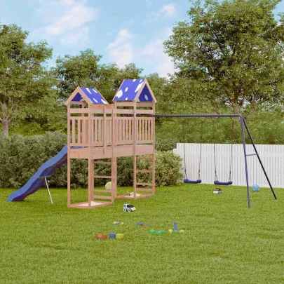 Set Joacă Exterior Lemn Douglas | Tobogan și Leagăn