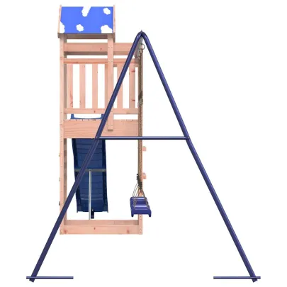 Set Joacă Exterior Lemn Douglas cu Tobogan și Leagăn