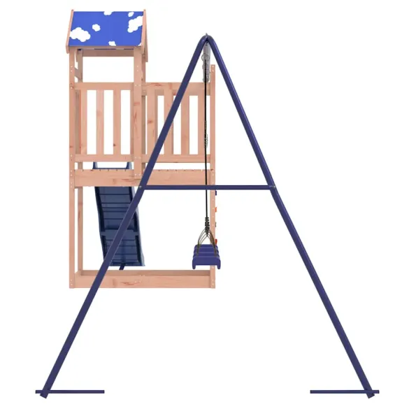 Set Joacă Exterior Lemn Douglas | Tobogan și Leagăne