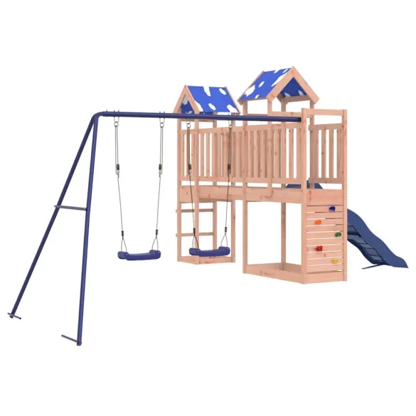 Set Joacă Exterior Lemn Douglas | Tobogan și Leagăne