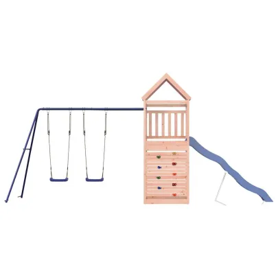 Set Joacă Exterior Lemn Douglas cu Tobogan | Livrare Gratuită