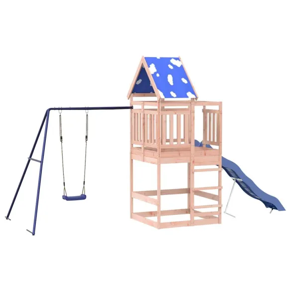 Set Joacă Exterior Lemn Douglas | Tobogan+Leagăn