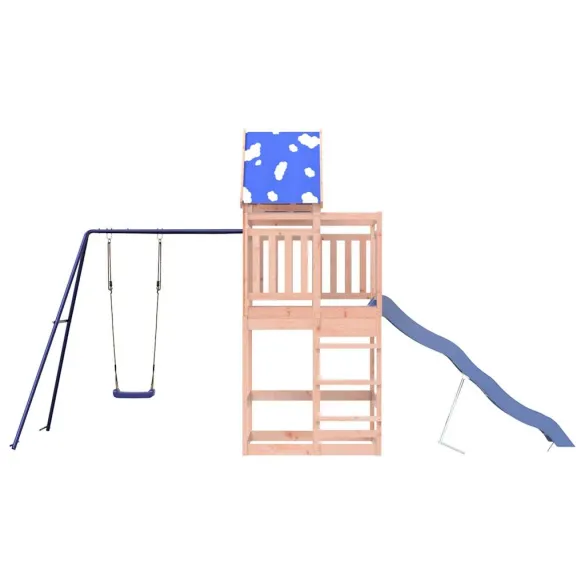 Set Joacă Exterior Lemn Douglas | Tobogan+Leagăn