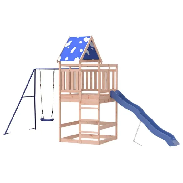 Set Joacă Exterior Lemn Douglas | Tobogan+Leagăn