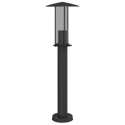 Lampă Podea Exterior Negru 60cm Oțel Inoxidabil IP44